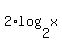 2%2Alog%282%2Cx%29%29