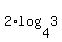 2%2Alog%284%2C3%29