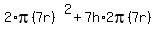 2%2Api%287r%29%5E2%2B7h%2A2pi%287r%29