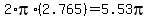 2%2Api%2A%282.765%29=5.53pi