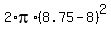 2%2Api%2A%288.75-8%29%5E2