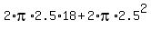 2%2Api%2A2.5%2A18+%2B+2%2Api%2A2.5%5E2