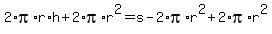 2%2Api%2Ar%2A+h%2B2%2Api%2Ar%5E2++=s-2%2Api%2Ar%5E2+%2B2%2Api%2Ar%5E2+