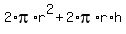 2%2Api%2Ar%5E2+%2B+2%2Api%2Ar%2Ah