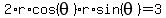 2%2Ar%2Acos%28theta%29%2Ar%2Asin%28theta%29=+3
