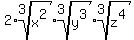 2%2Aroot%283%2Cx%5E2%29%2Aroot%283%2Cy%5E3%29%2Aroot%283%2Cz%5E4%29