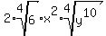 2%2Aroot%284%2C6%29%2Ax%5E2%2Aroot%284%2Cy%5E10%29