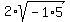 2%2Asqrt%28-1%2A5%29