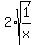 2%2Asqrt%281%2Fx%29