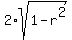 2%2Asqrt%281-r%5E2%29