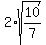 2%2Asqrt%2810%2F7%29