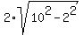 2%2Asqrt%2810%5E2-2%5E2%29