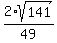 2%2Asqrt%28141%29%2F49
