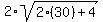 2%2Asqrt%282%2830%29%2B4%29