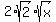 2%2Asqrt%282%29%2Asqrt%28x%29