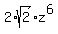 2%2Asqrt%282%29%2Az%5E6