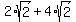 2%2Asqrt%282%29+%2B+4%2Asqrt%282%29