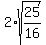 2%2Asqrt%2825%2F16%29