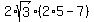 2%2Asqrt%283%29%2A%282%2A5+-+7%29