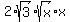 2%2Asqrt%283%29%2Asqrt%28x%29%2Ax