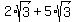 2%2Asqrt%283%29%2B5%2Asqrt%283%29