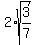 2%2Asqrt%283%2F7%29