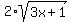 2%2Asqrt%283x%2B1%29
