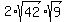 2%2Asqrt%2842%29%2Asqrt%289%29