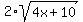 2%2Asqrt%284x%2B10%29