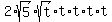2%2Asqrt%285%29%2Asqrt%28t%29%2At%2At%2At%2At
