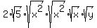 2%2Asqrt%285%29%2Asqrt%28x%5E2%29%2Asqrt%28x%5E2%29%2Asqrt%28x%29%2Asqrt%28y%29