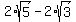 2%2Asqrt%285%29-2%2Asqrt%283%29