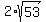 2%2Asqrt%2853%29