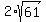 2%2Asqrt%2861%29
