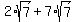 2%2Asqrt%287%29%2B7%2Asqrt%287%29