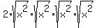 2%2Asqrt%28x%5E2%29%2Asqrt%28x%5E2%29%2Asqrt%28x%5E2%29%2Asqrt%28x%5E2%29