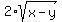 2%2Asqrt%28x-y%29