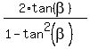 2%2Atan%28beta%29%2F%281-tan%5E2%28beta%29%29