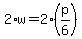 2%2Aw=2%2A%28p%2F6%29