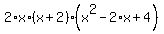 2%2Ax%2A%28x+%2B+2%29%2A%28x%5E2+-+2%2Ax+%2B+4%29