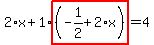2%2Ax%2B1%2Ahighlight%28%28-1%2F2%2B2%2Ax%29%29=4