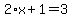 2%2Ax%2B1=3