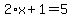 2%2Ax%2B1=5