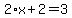 2%2Ax%2B2=3