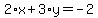 2%2Ax%2B3%2Ay=-2