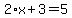 2%2Ax%2B3=5