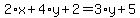 2%2Ax%2B4%2Ay%2B2=3%2Ay%2B5