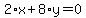 2%2Ax%2B8%2Ay=0