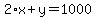 2%2Ax%2By=1000