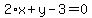 2%2Ax%2By-3=0